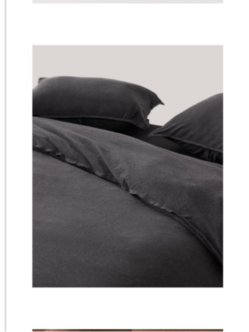 PACT Charcoal Heather Organic Favorite Tee Duvet Cover